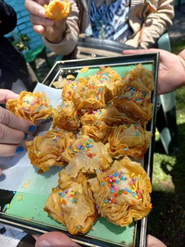 Nos esperaban con riquisimos pastelitos!!!!